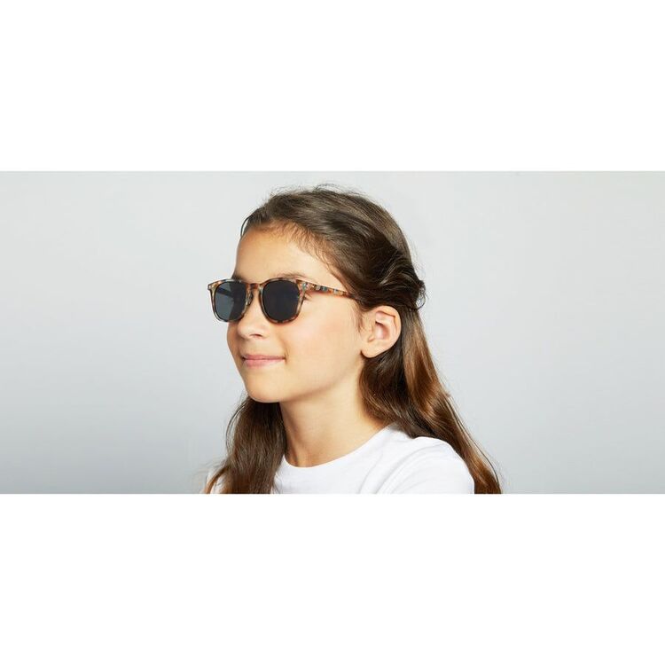 Izipizi Sun Junior #E Blue Tortoise 5-10 Yaş - Kahverengi/Mavi Çocuk Güneş Gözlüğü

