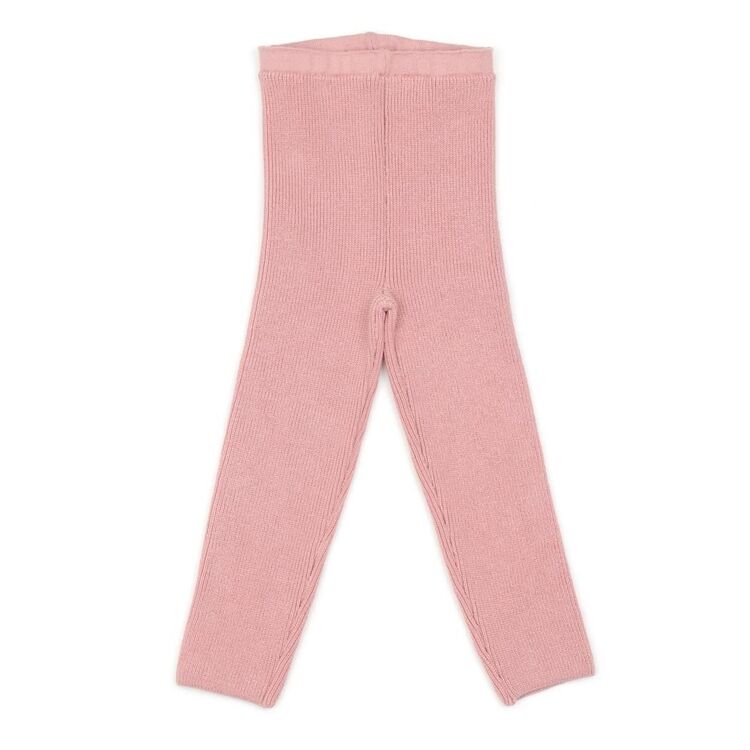 Baboo Organik Pamuk Bebek ve Çocuk Örgü Pantolon Tayt Pembe

