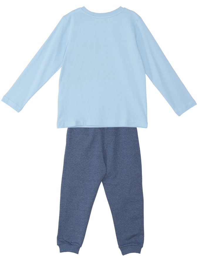Denokids Helikopter Erkek Çocuk Uzun Kollu T-shirt Pantolon Takım


