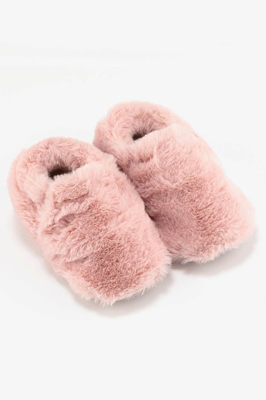 Hopfrög Furry Furry Pembe Kürk Barefoot Patik (Hediye Seti)
