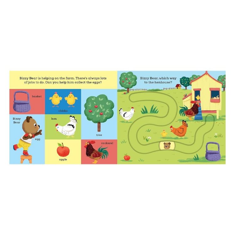 
Bizzy Bear - Find and Follow On the Farm Hareketli kitap 

