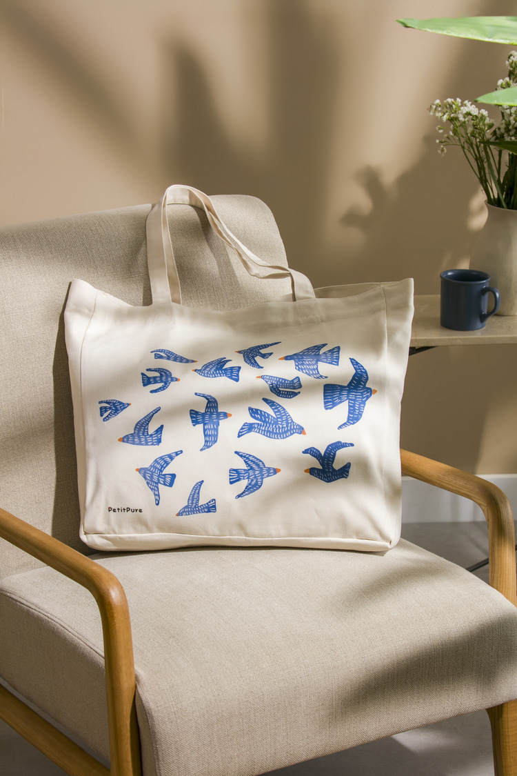 Bluebirds Tote Bag