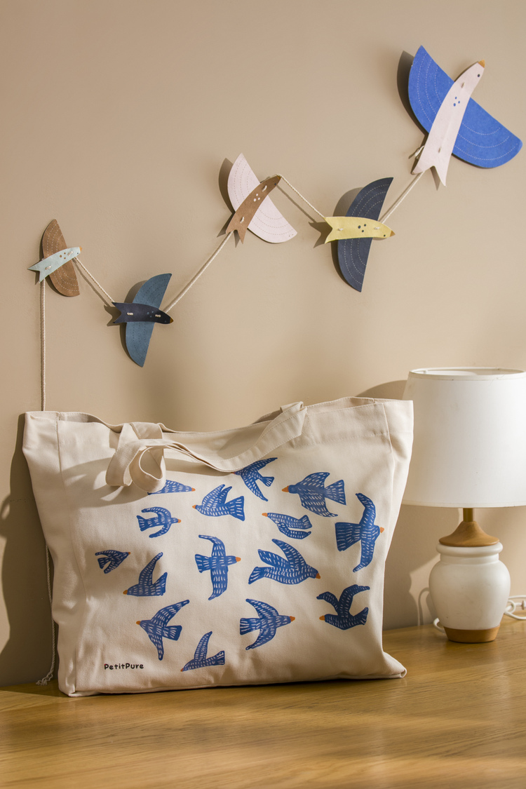 Bluebirds Tote Bag