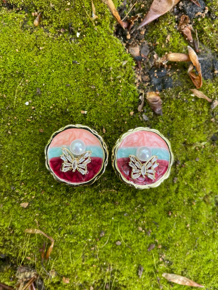 Aurora Butterfly Kol Düğmesi & Broş