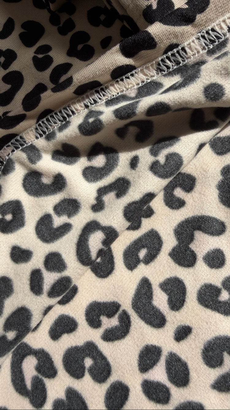 Leopar Yumuşacık Pamuklu Takım