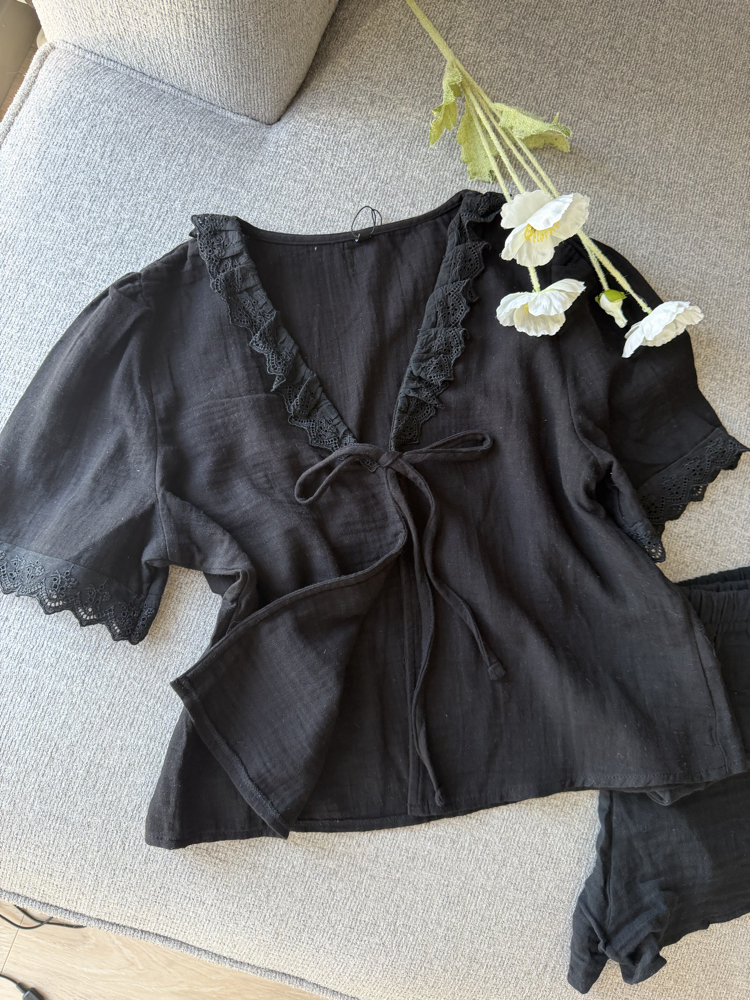 M&S Bağlamalı Pijama Takımı