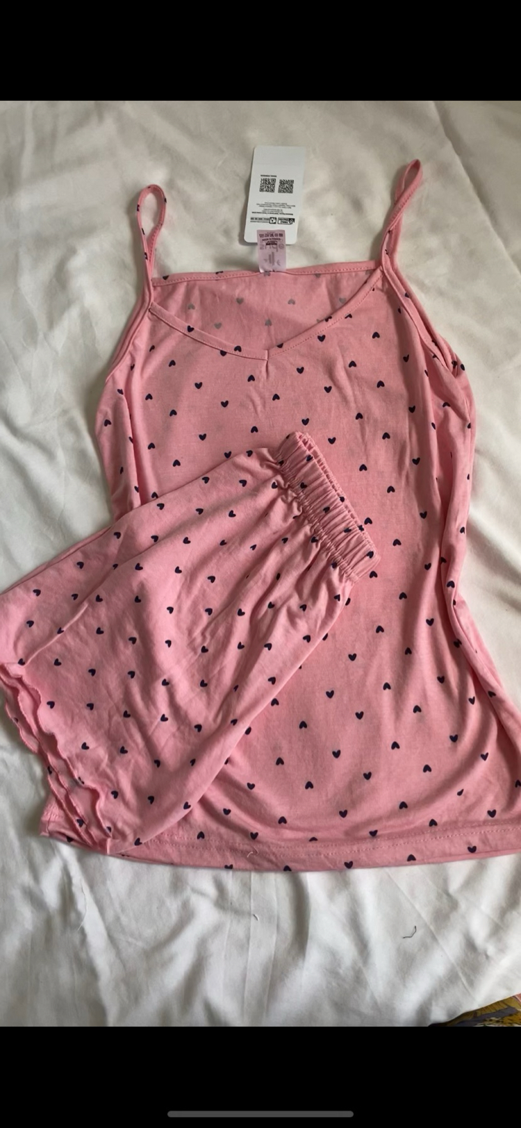 PEMBE KALPLİ İP ASKILI ŞORTLU TAKIM