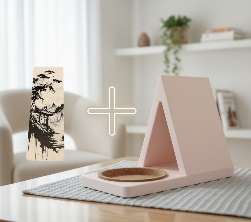 Okuma Yoldaşı Seti (Mola Noktası Kitap Standı + Dilediğin Ayraç) | BookyFancy