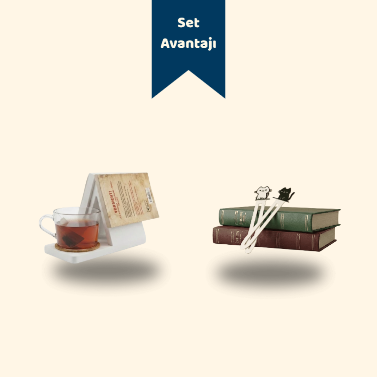 Okuma Yoldaşı Seti (Mola Noktası Kitap Standı + Dilediğin Ayraç) | BookyFancy