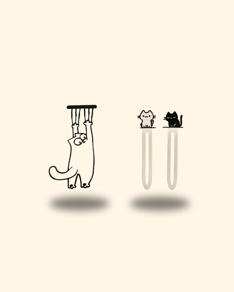 Kedi Temalı Avantajlı Ayraç Seti | BookyFancy