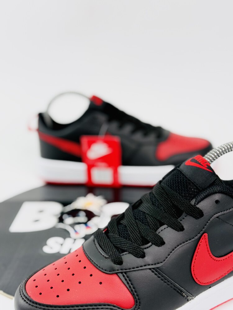 NİKE COURT BOROUGH LOW 2 BLACK-RED