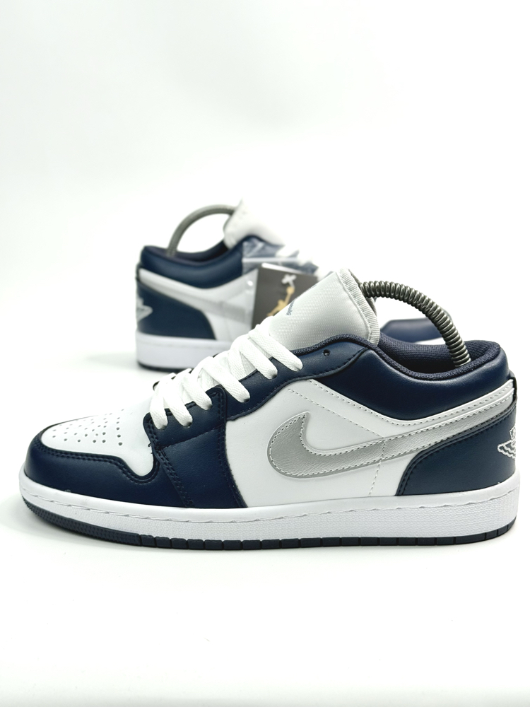 NIKE AIR JORDAN 1 LOW WOLF GREY MIDNIGHT NAVY