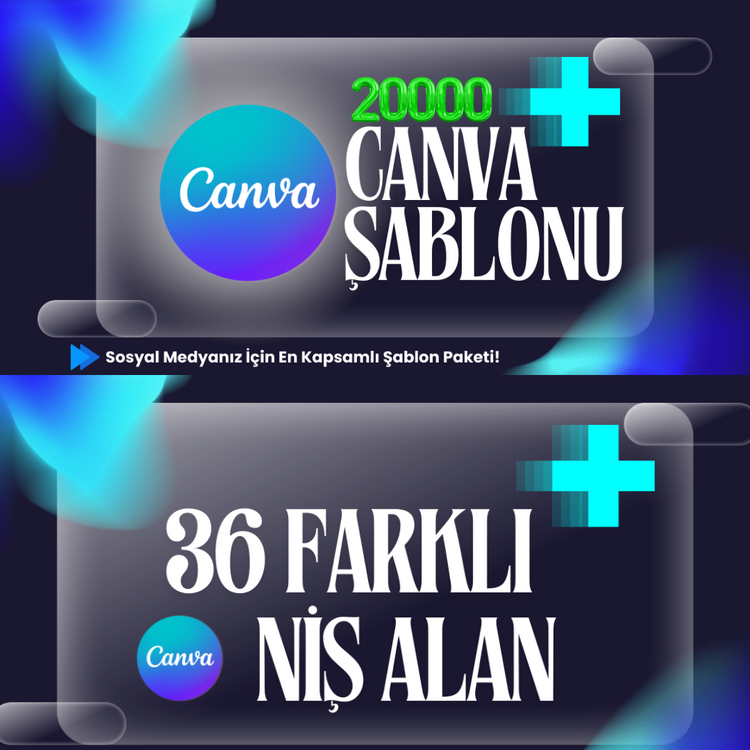 20.000+ Düzenlenebilir Canva Şablonu