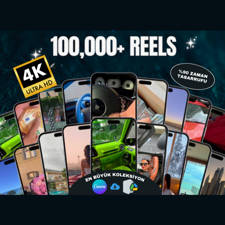 100.000+ Reel Master Kütüphanesi 