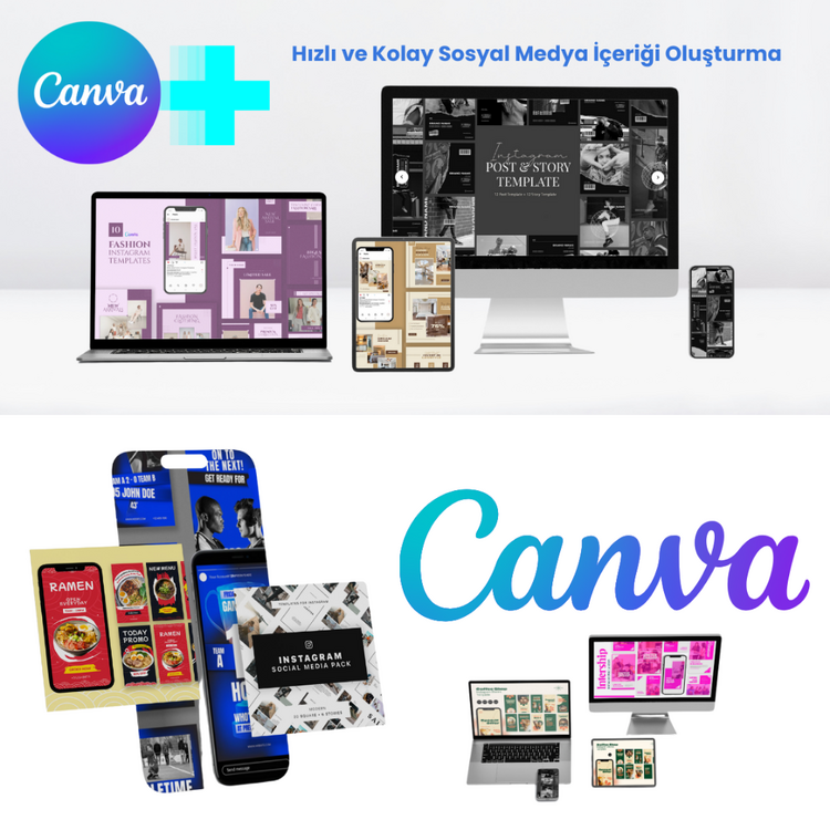 20.000+ Düzenlenebilir Canva Şablonu