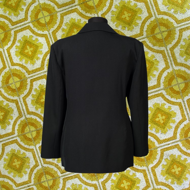 GOLD DÜĞMELİ SİYAH BLAZER