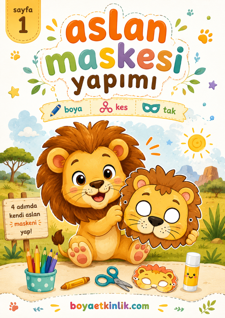 Aslan Maske Çalışması