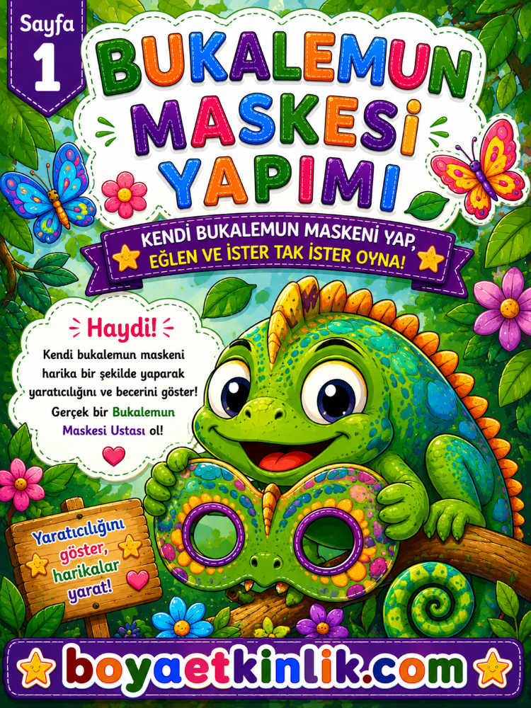 Bukalemun Maske Çalışması