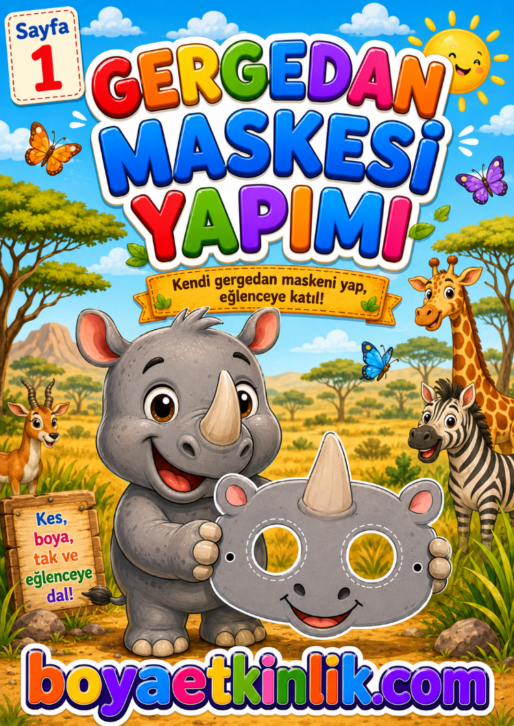 Gergedan Maske Çalışması