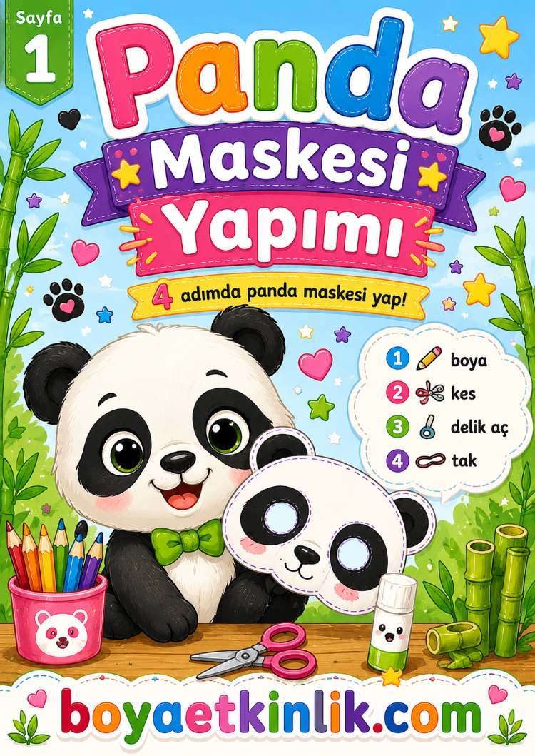 Panda Maske Çalışması