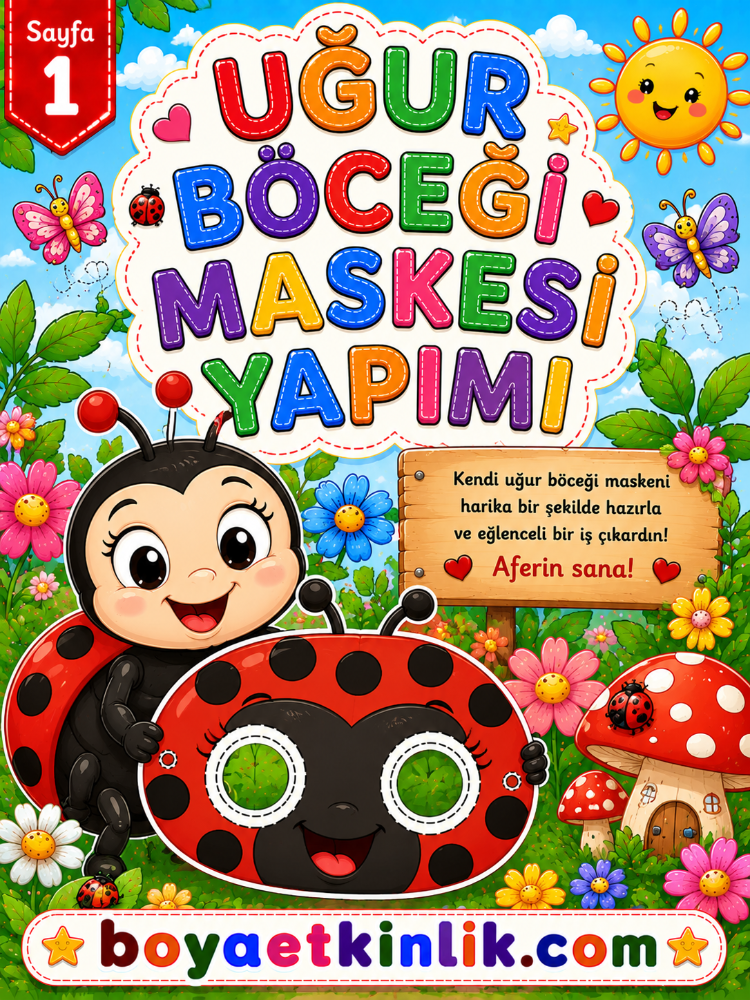 Uğur Böceği Maske Çalışması