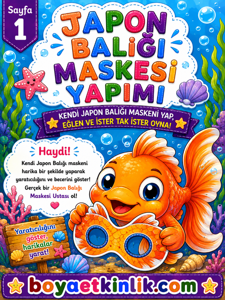 Japon Balığı Maske Çalışması