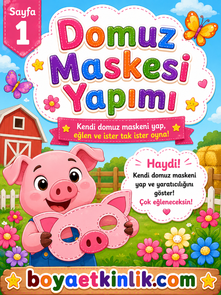 Domuz Maske Çalışması