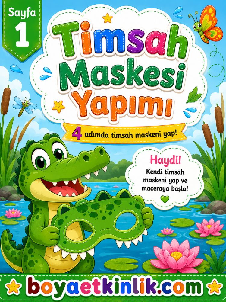 Timsah Maske Çalışması