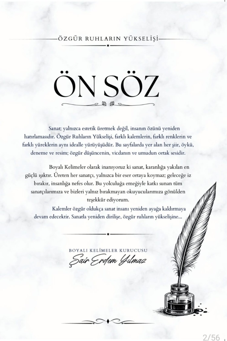 BOYALI KELİMELER  ÖZGÜR RUHLARIN YÜKSELİŞİ - 5. SAYI