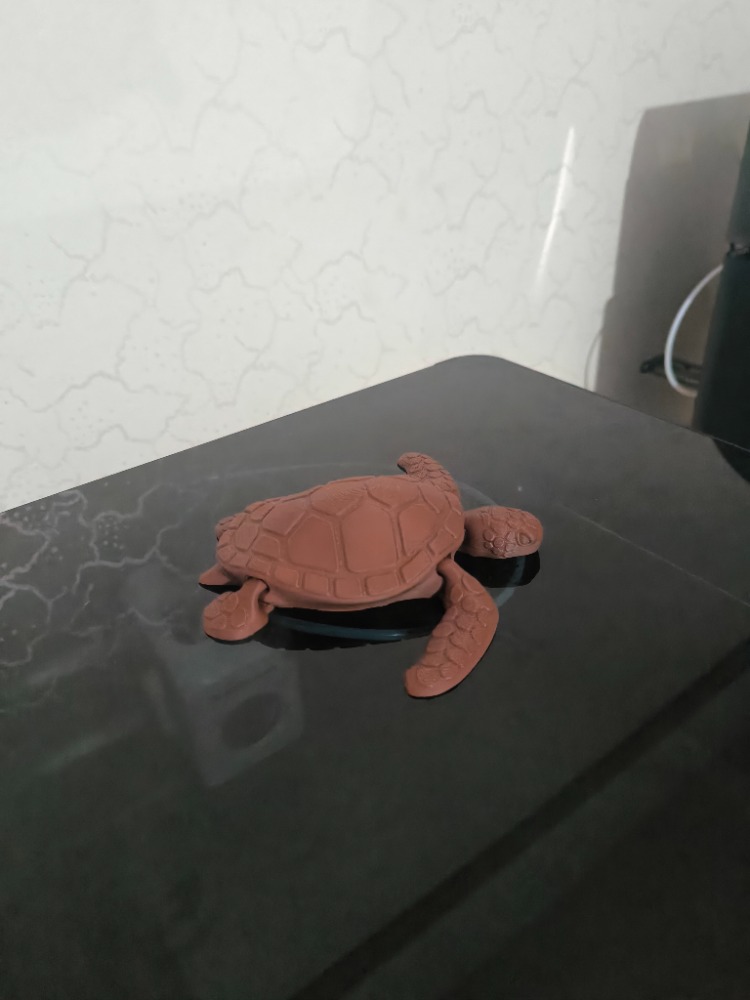 Hareketli Su Kaplumbağası - Eklemli Masaüstü Aksesuarı