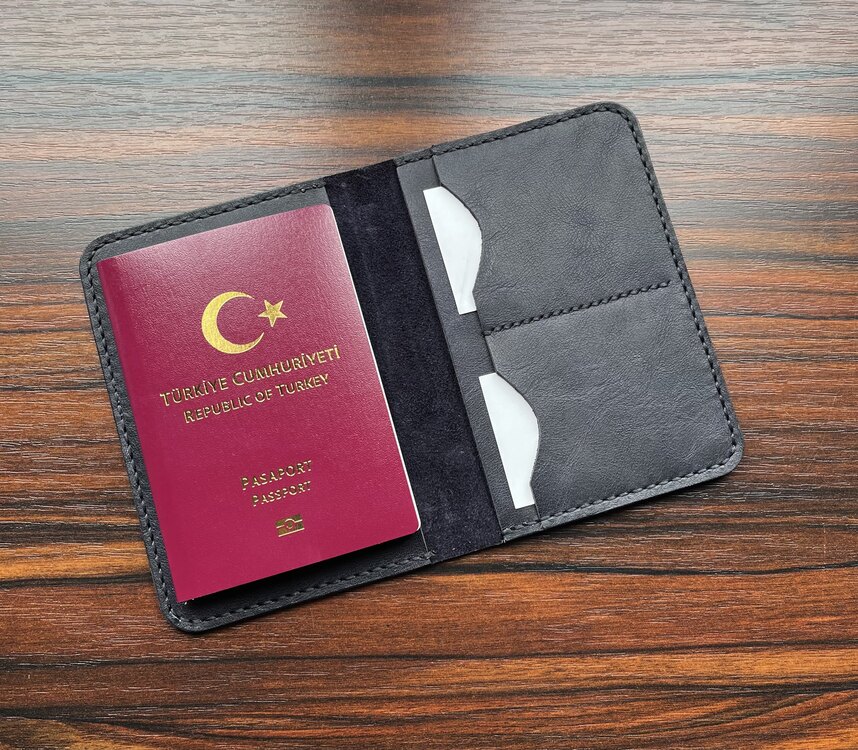 BL Pasaport Cüzdanı Hakiki Deri 