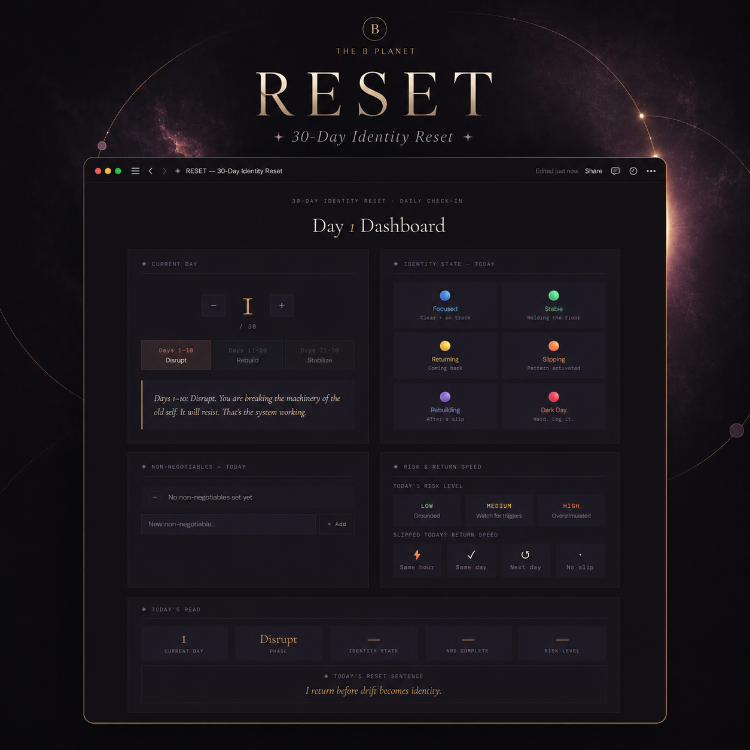 RESET — 30-Day Identity Reset