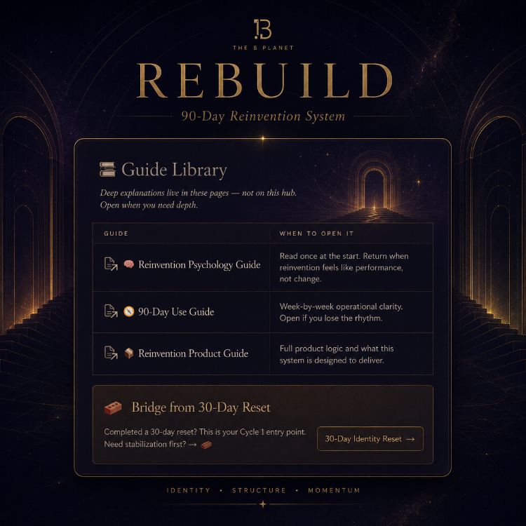REBUILD — 90-Day Reinvention System