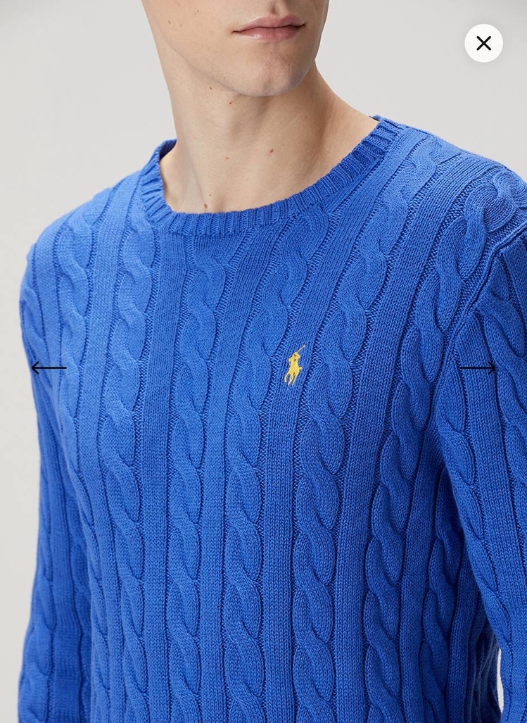 Polo Ralph Lauren %100 Pamuk Saç Örgü Triko Kazak – Avrupa Kalıp, Nakış Logo, Premium 