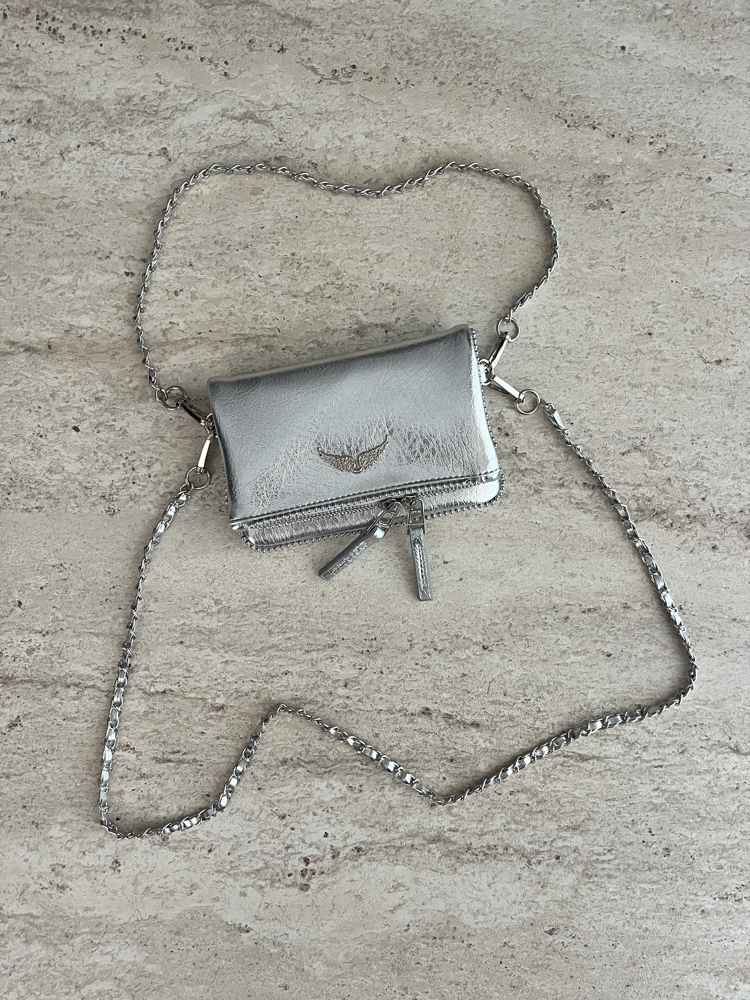 ZADİG VOLTAIRE VIP MINI POUCH SILVER/GİZLİ MIKNATIS