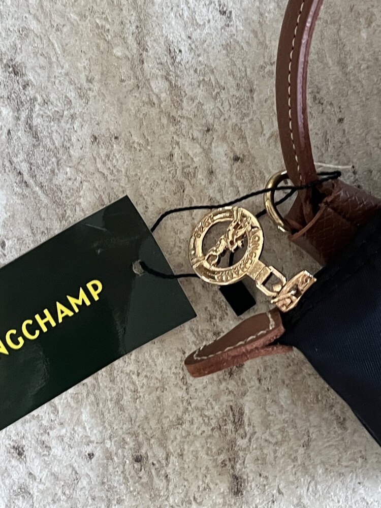Longchamp Xs Siyah Deri Askı+kayış ile