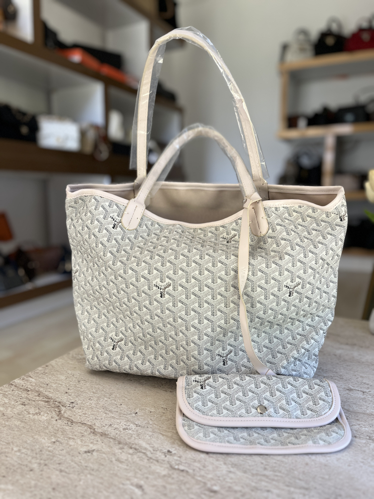 GOYARD VIP ORTA BOY/ KIRIK BEYAZ AÇIK KREM