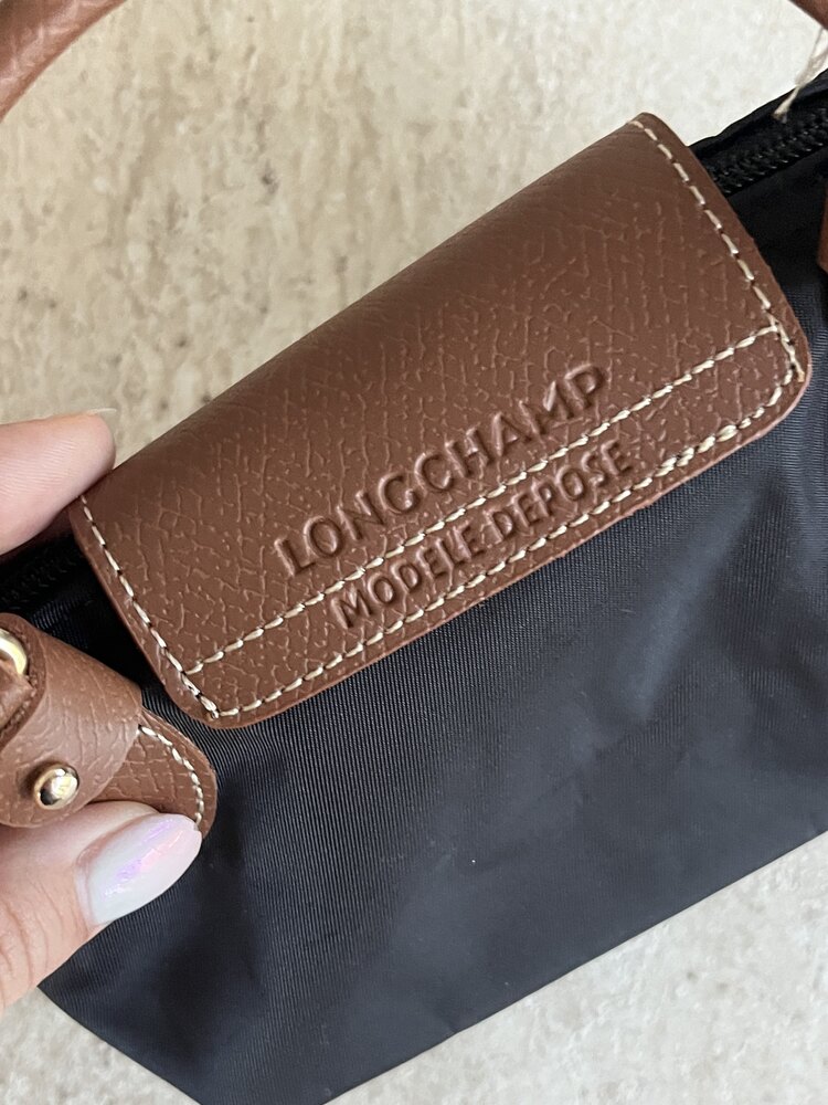 Longchamp Xs Siyah Deri Askı+kayış ile