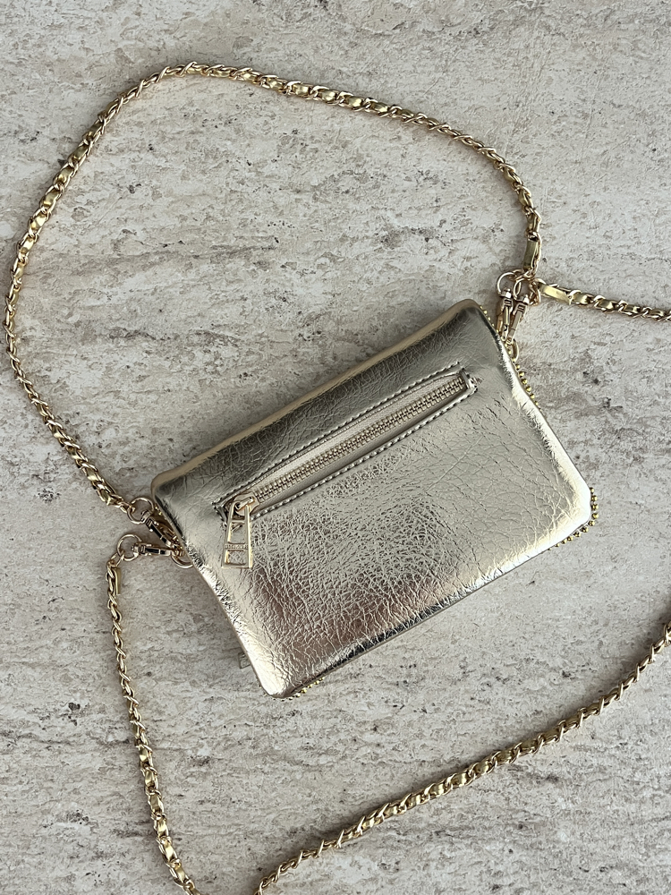 ZADİG VOLTAIRE VIP MINI POUCH GOLD/GİZLİ MIKNATIS