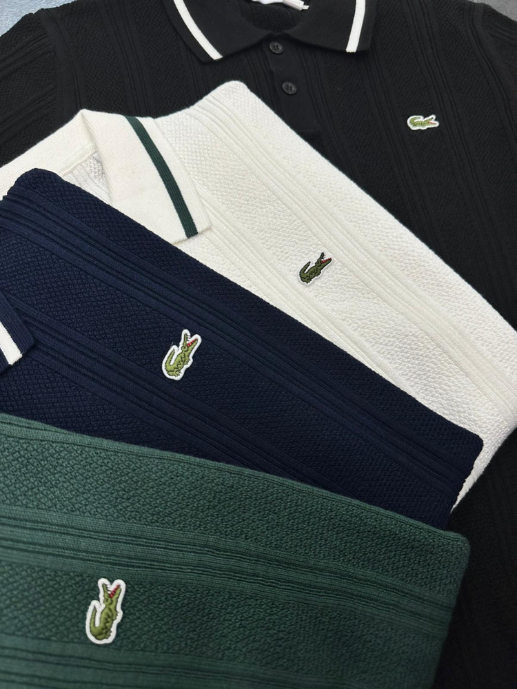 Lcst Siyah Triko Polo Yaka T-Shirt