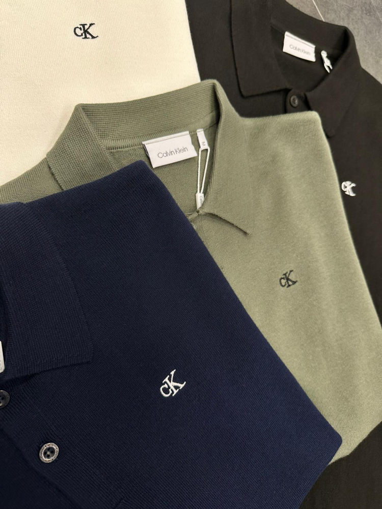 Calvn Klein Siyah Triko Polo Yaka T-Shirt