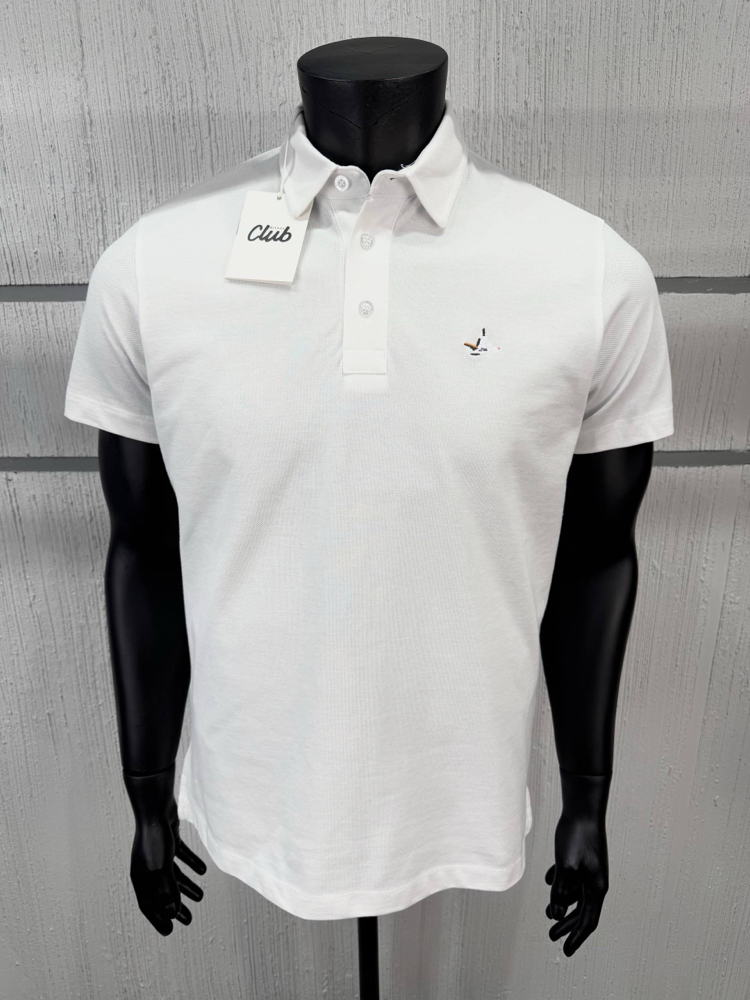 Bmn Club Beyaz Polo Yaka T-Shirt