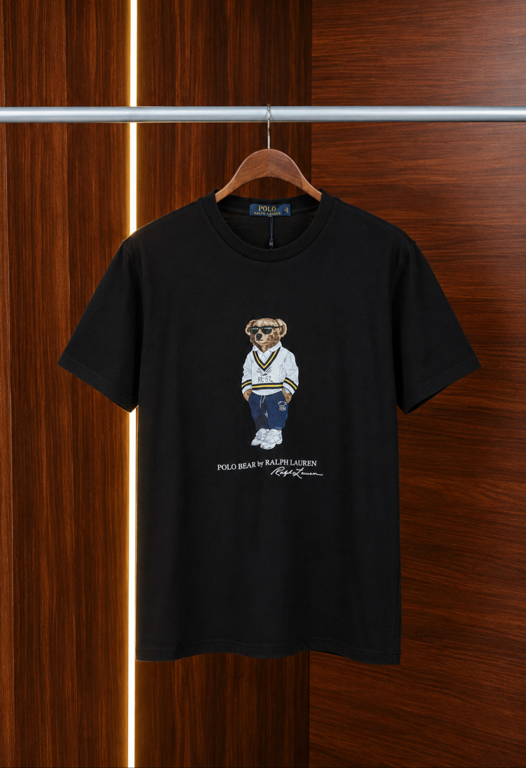 Ralph Laurn Ayıcıklı Siyah T-Shirt