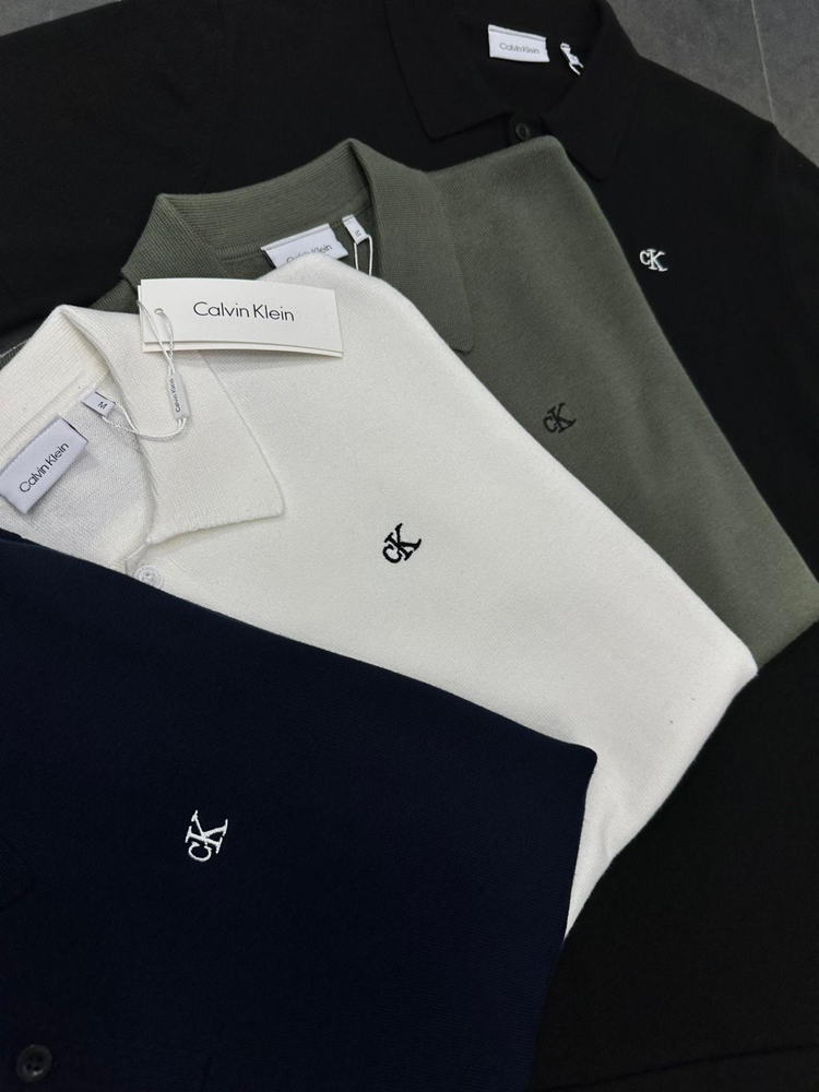 Calvn Klein Siyah Triko Polo Yaka T-Shirt