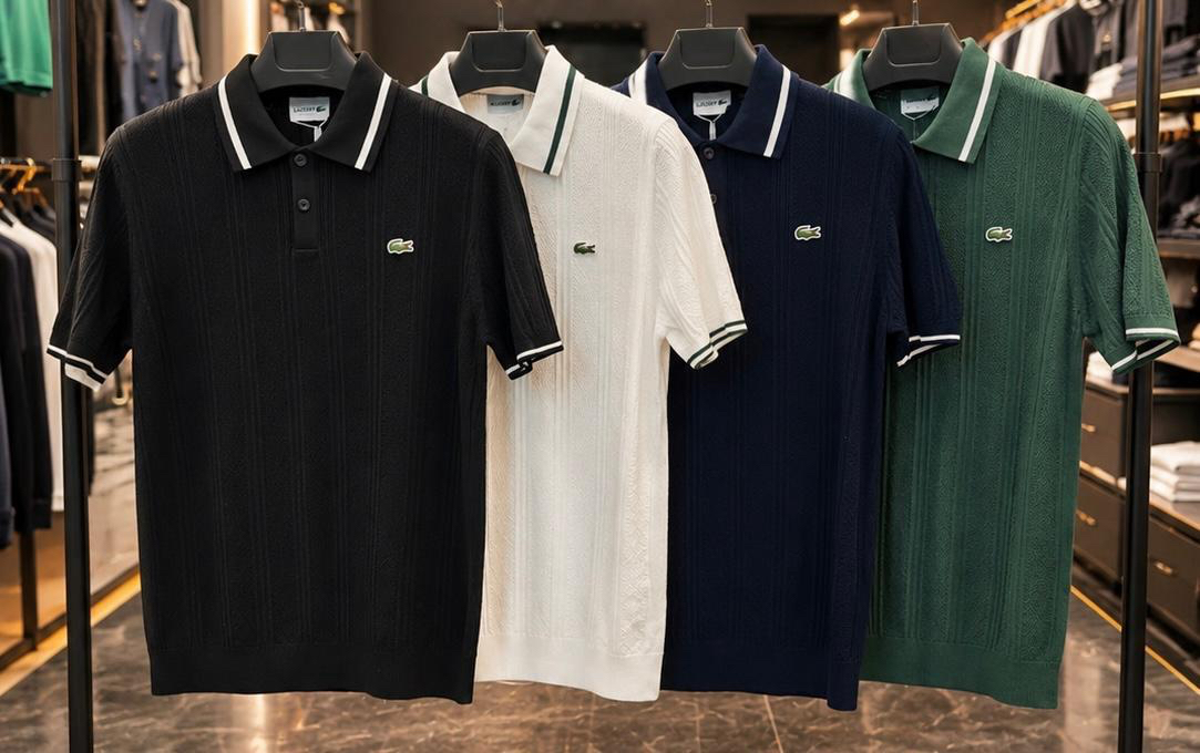 Lcst Siyah Triko Polo Yaka T-Shirt