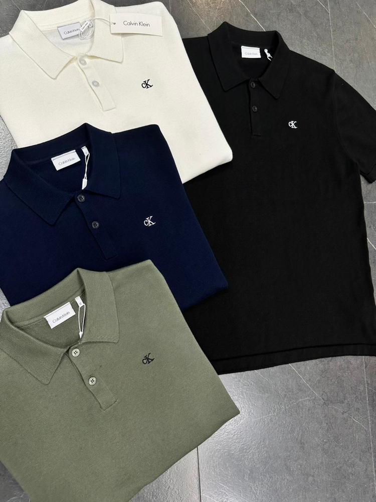Calvn Klein Siyah Triko Polo Yaka T-Shirt