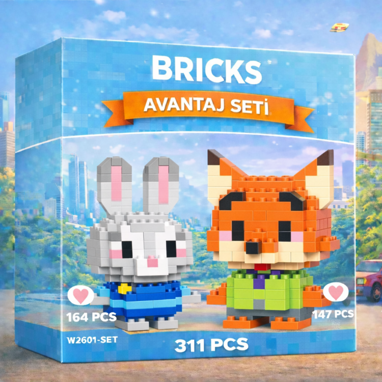 Zootopia Nick & Judy Bricks Seti | Bricks Bahçesi