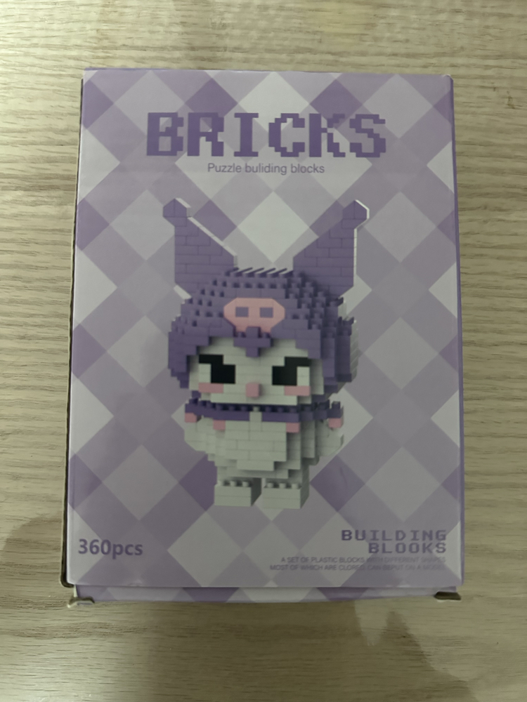 Büyük Boy Kuromi Bricks  - Mor