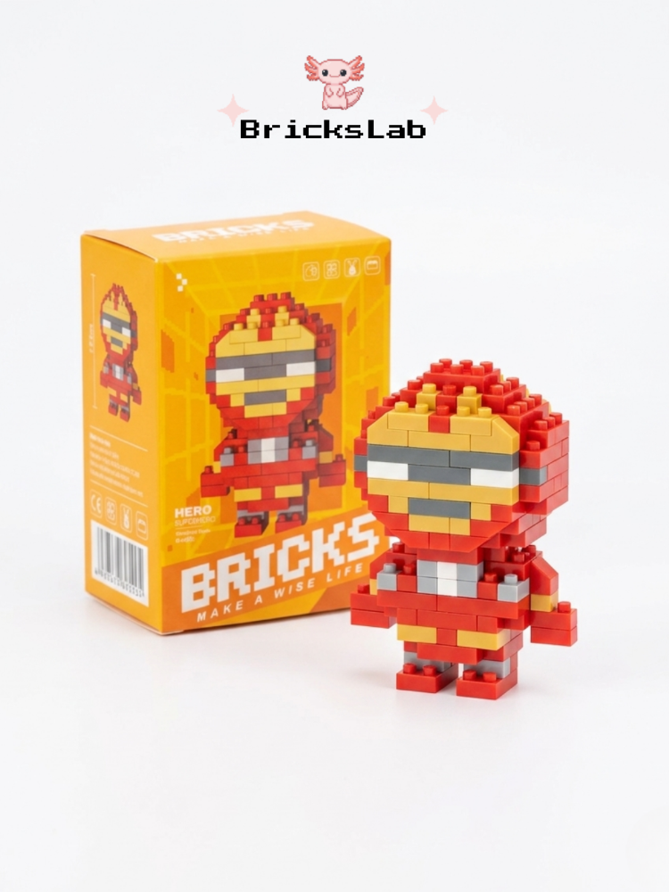 Mini Bricks Iron Man Figürü – Marvel Koleksiyon Serisi