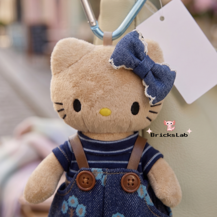 Hello Kitty Peluş Anahtarlık – Winter Denim
